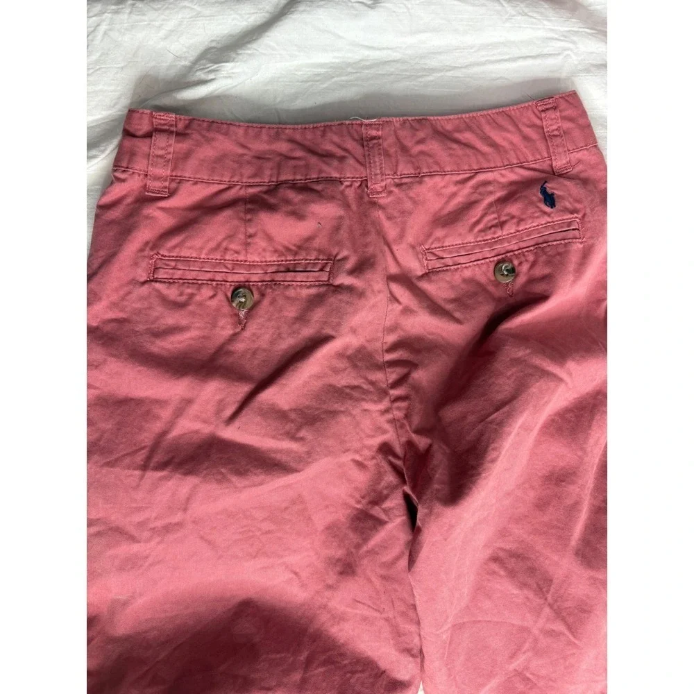 Polo Ralph Lauren Kids Chino Pants Coral Pink Size 10 Casual Cotton Blend